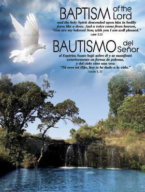 Baptism of the Lord Scenery Bilingual
