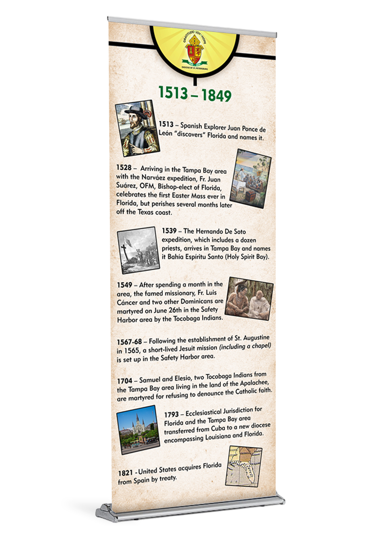 DOSP-50 Timeline 1513 – 1849 | Diocesan