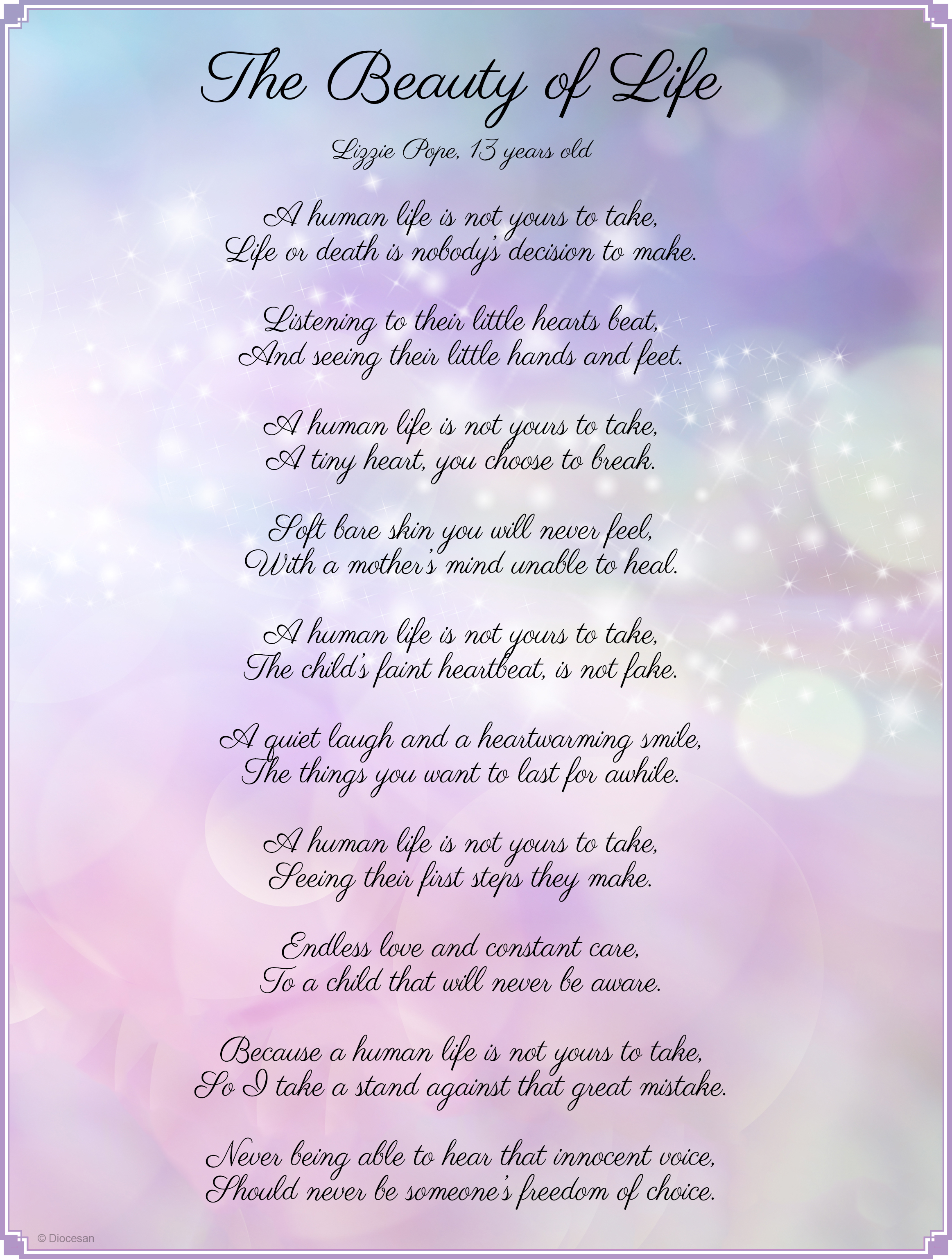 Beauty of Life Poem 1 Beauty of Life Poem