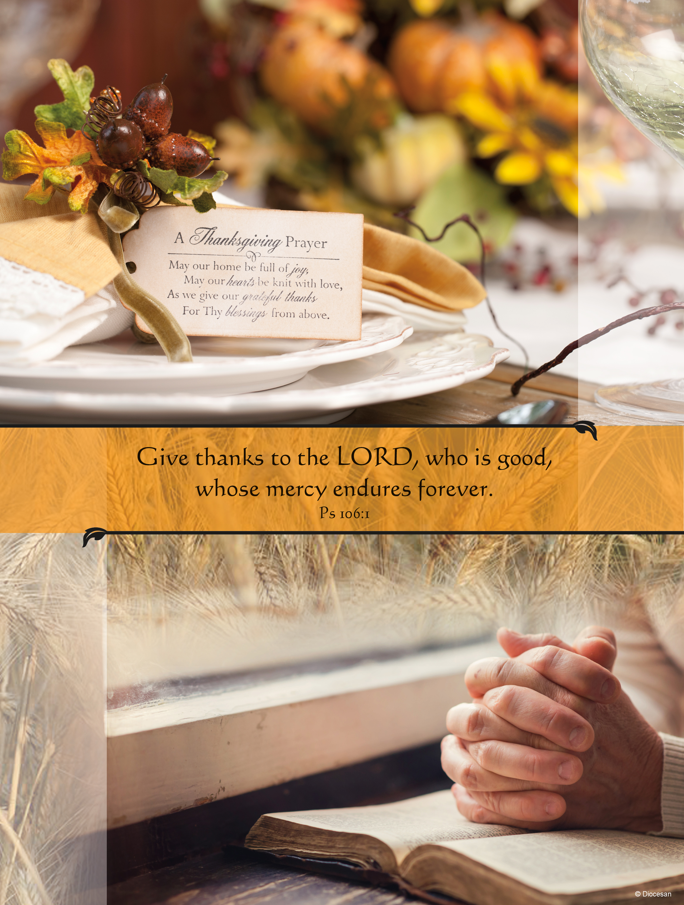 Thanksgiving Prayer 1 Thanksgiving Prayer