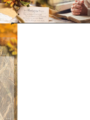 Thanksgiving Prayer Wrapper
