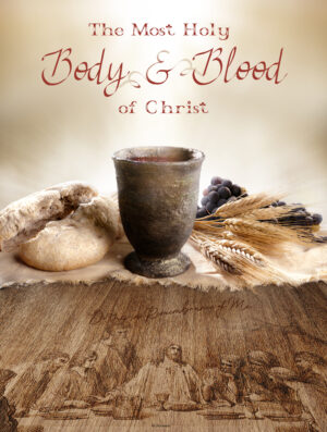 Body and Blood of Christ - Etched Wood