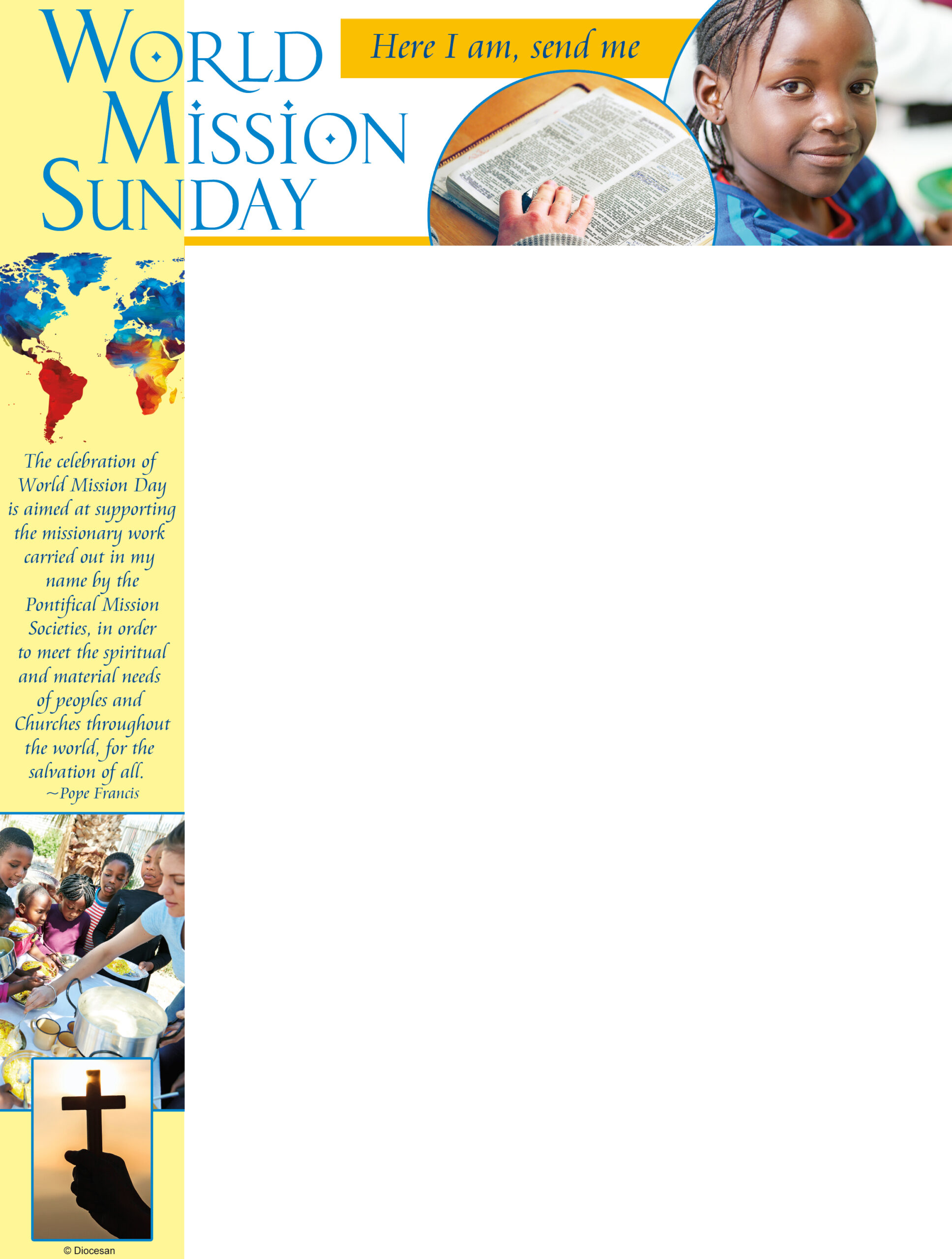 World Mission Sunday - Here I Am - Wrapper 1 World Mission Sunday - Here I Am - Wrapper