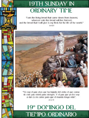 19th Sunday of Ordinary Time - Stained Glass - Bilingual