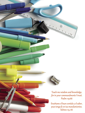 Back to School Utensils - Bilingual