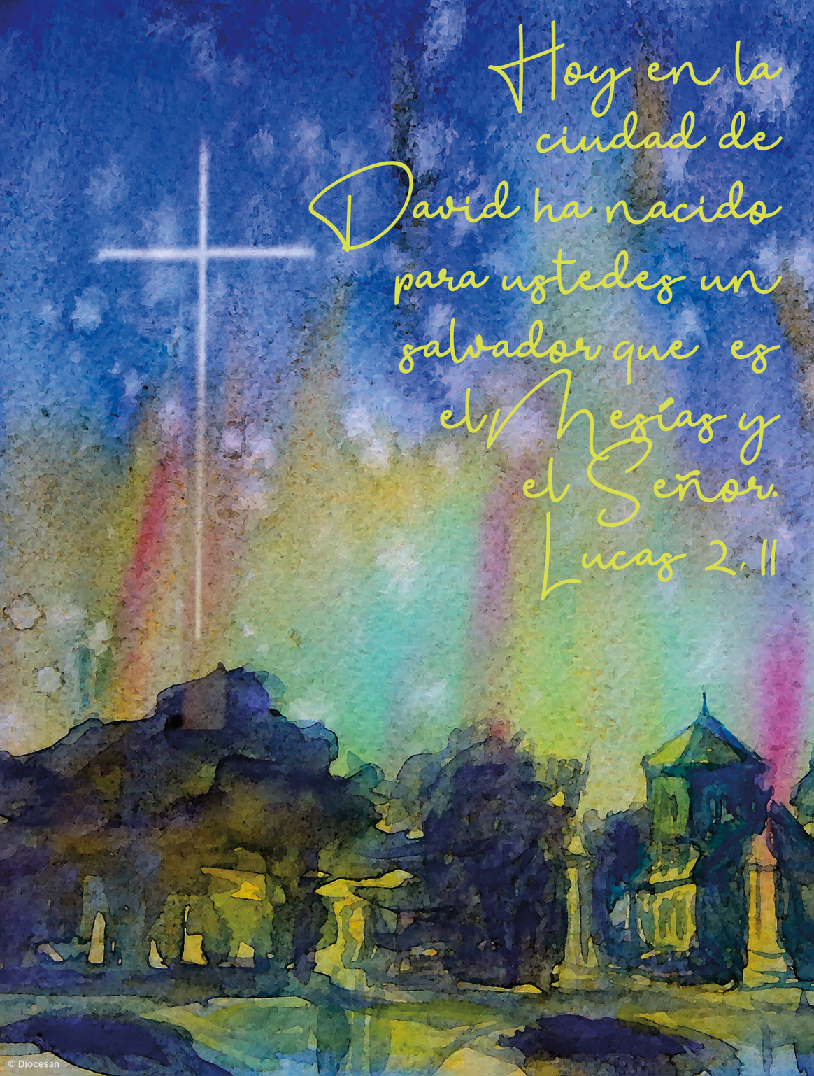 Christmas Watercolor - Spanish