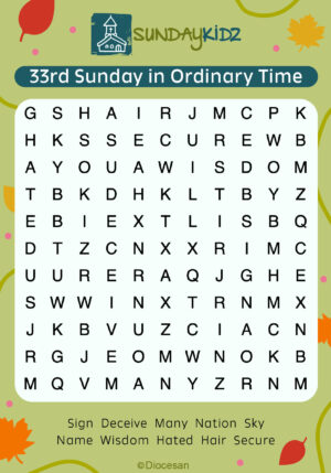 33rd Sunday OT Cycle C Vertical