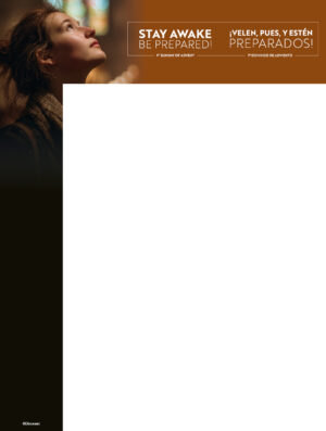 Stay Awake, Be Prepared Advent Bilingual Wrapper