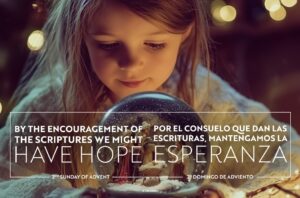 Have Hope. Advent Bilingual Half Page