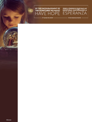 Have Hope. Advent Bilingual Wrapper