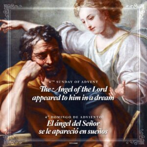 The Angel of the Lord Advent Bilingual Square