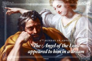 The Angel of the Lord Advent Half Page