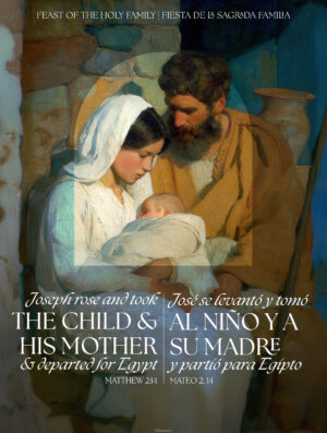 Joseph Took the Child and His Mother Holy Family Bilingual Cover