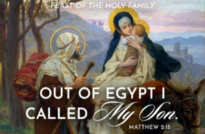 Out of Egypt Holy Family Half Page