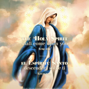 Immaculate Conception by The Living Heart Co. Bilingual Square