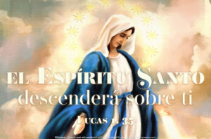 Immaculate Conception by The Living Heart Co. Spanish Half Page