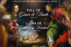 Grace and Truth Christmas Bilingual Half Page