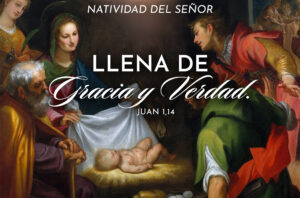 Grace and Truth Christmas Spanish Half Page