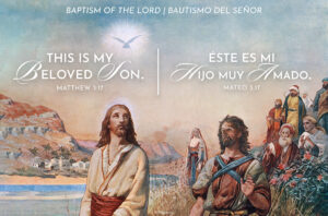 Beloved Son Baptism of the Lord Bilingual Half Page