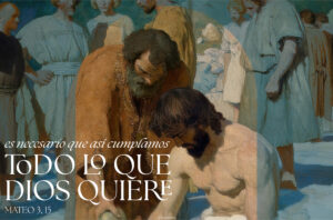Baptism of the Lord to Fulfill All Righteousness Spanish Half Page