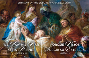 Saw His Star Epiphany Bilingual Half Page
