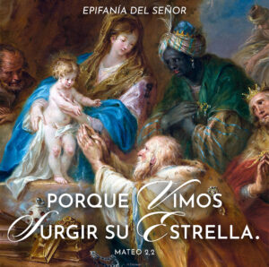 Saw His Star Epiphany Spanish Square