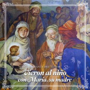 They Saw The Child. Epiphany Spanish Square