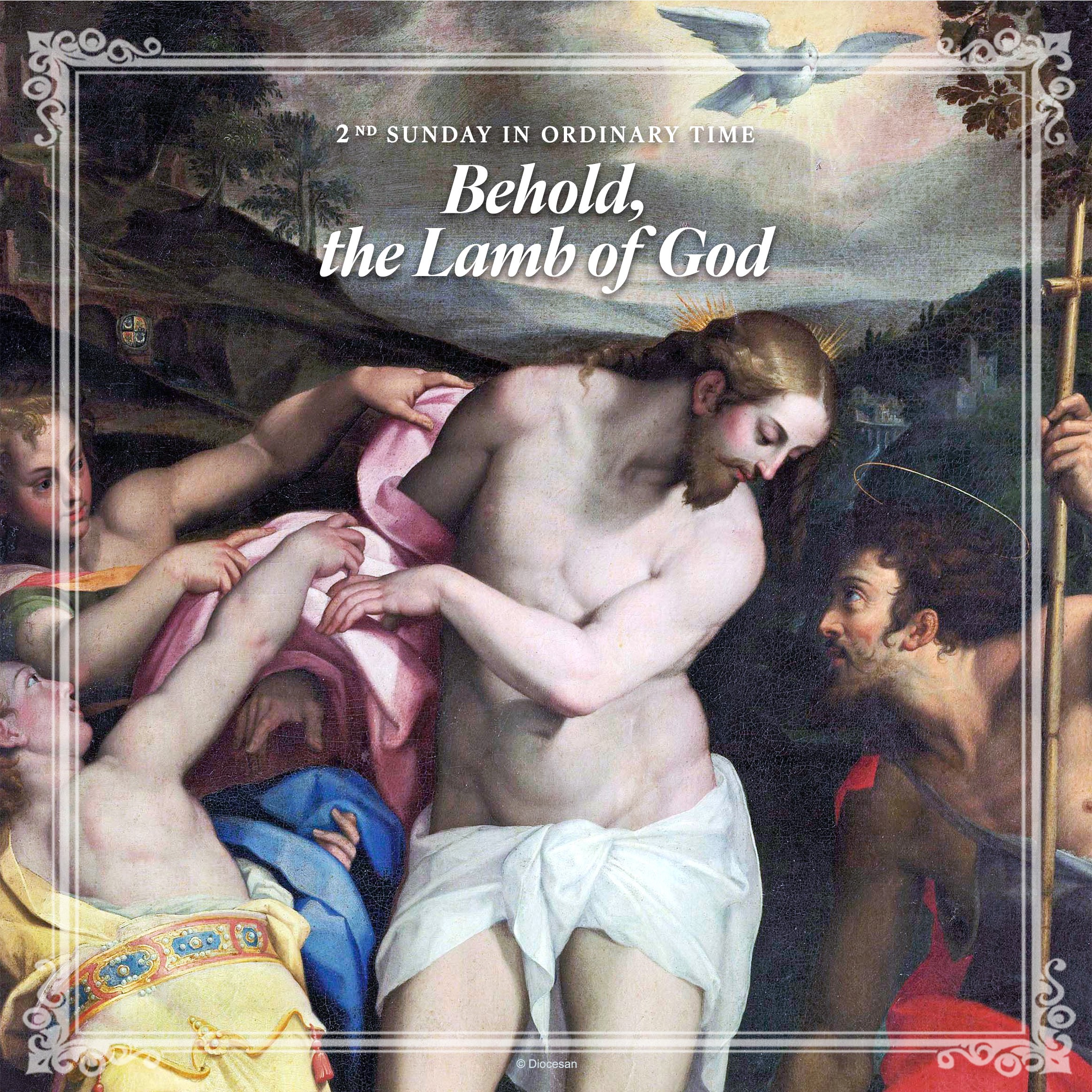 Behold the Lamb of God. Square