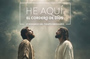 Behold The Lamb. Spanish Half Page