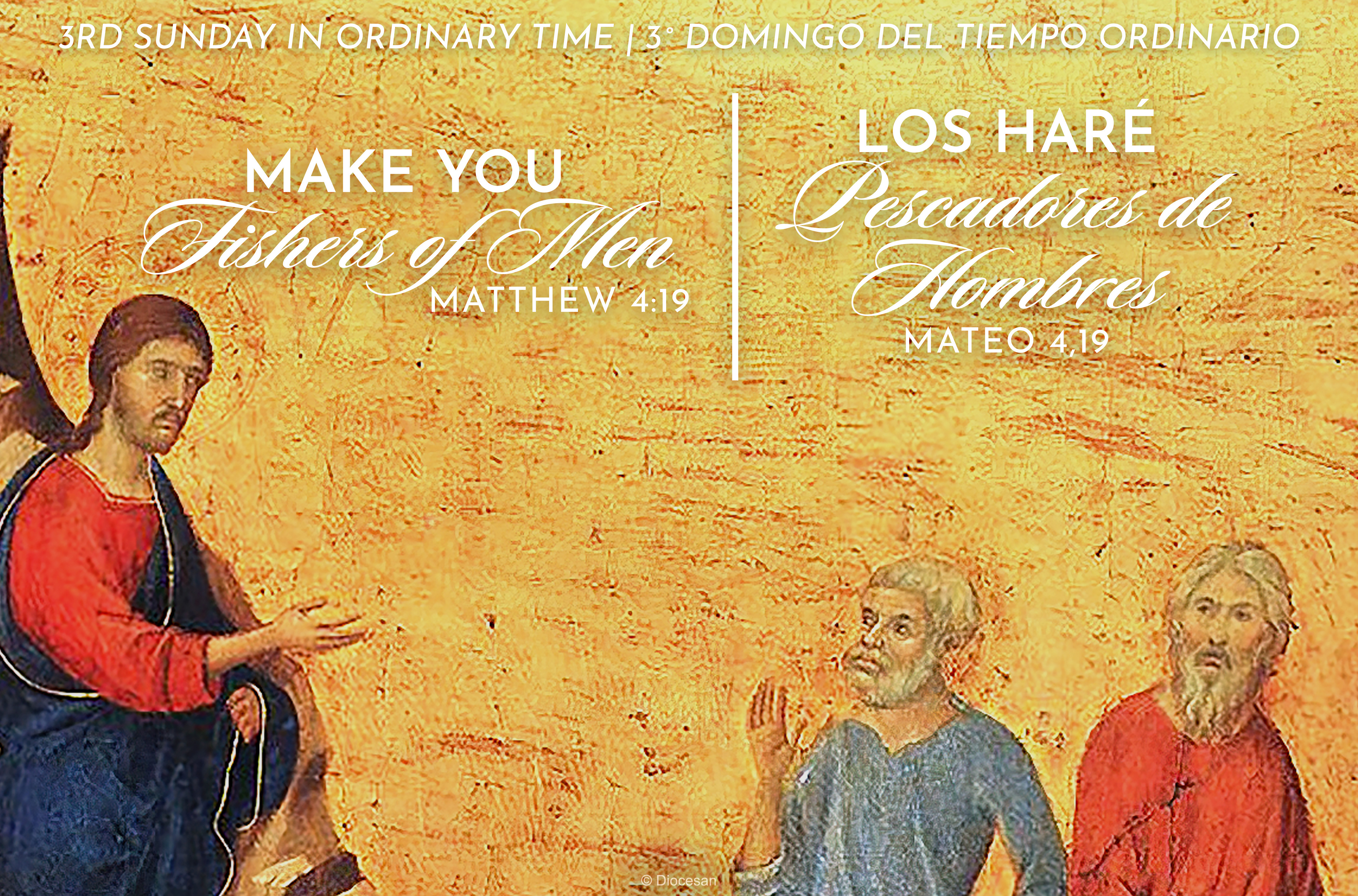 Fishers of Men Ordinary Time Bilingual Half Page