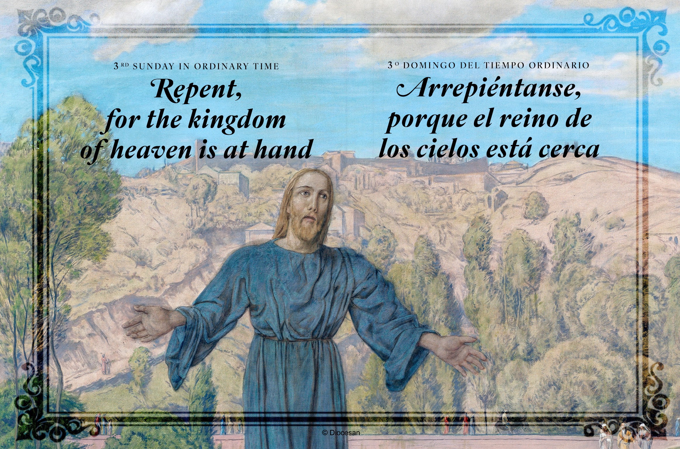 The Kingdom of Heaven. Bilingual Half Page