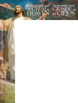 Your Reward Will Be Great in Heaven Bilingual Wrapper