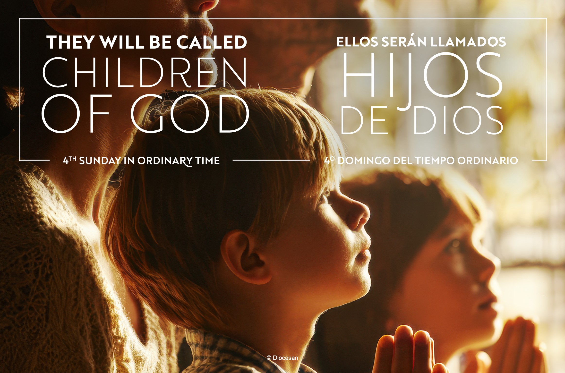 Children of God. Bilingual Half Page