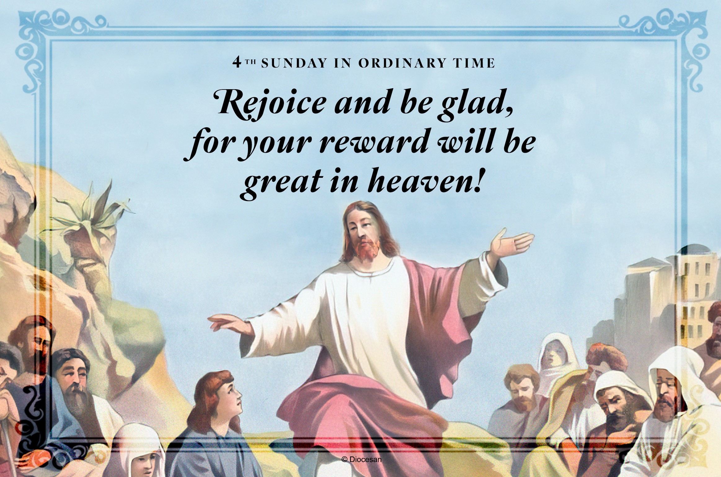 Rejoice And Be Glad. Half Page