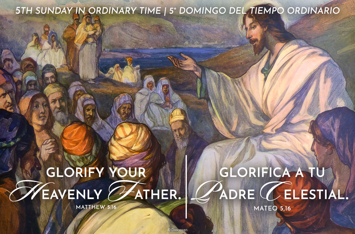 Glorify Your Heavenly Father Ordinary Time Bilingual Half Page