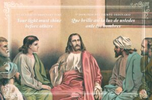 Your Light Must Shine. Bilingual Half Page