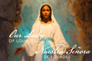 Our Lady of Lourdes Bilingual Half Page