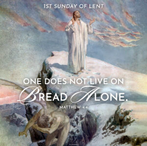 One Does Not Live On Bread Alone Lent Square