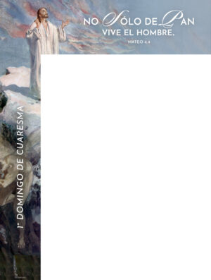 One Does Not Live On Bread Alone Lent Spanish Wrapper